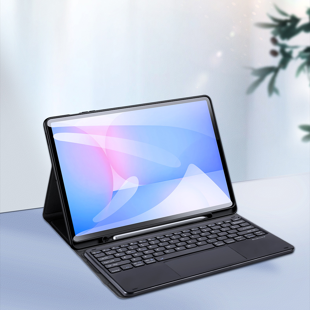 Etui z klawiaturą Bluetooth Dux Ducis (TK Series) do Galaxy Tab S10 FE Plus, czarne